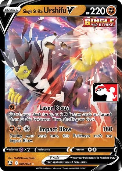 Single Strike Urshifu V Prize Pack Series Cards Pokemon card