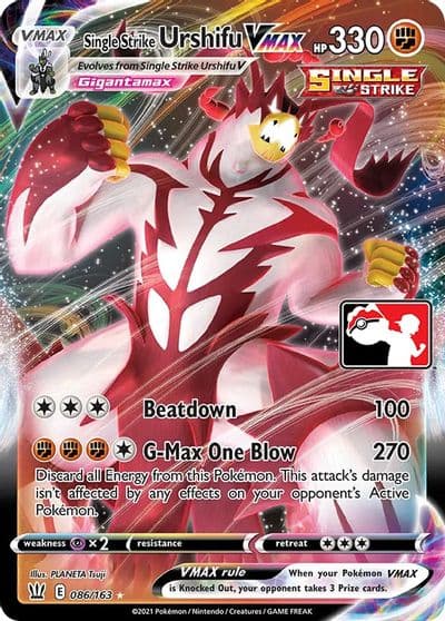 Single Strike Urshifu VMAX Prize Pack Series Cards Pokemon card