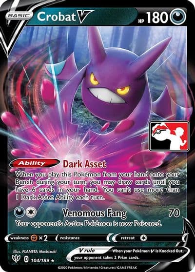 Crobat V Prize Pack Series Cards Pokemon card
