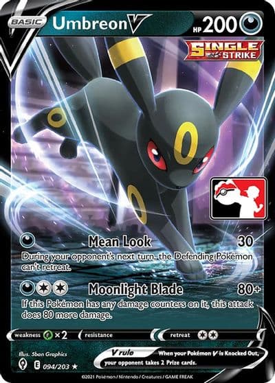 Umbreon V Prize Pack Series Cards Pokemon card