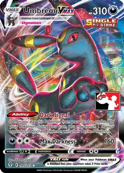 Umbreon VMAX Prize Pack Series Cards Pokemon card