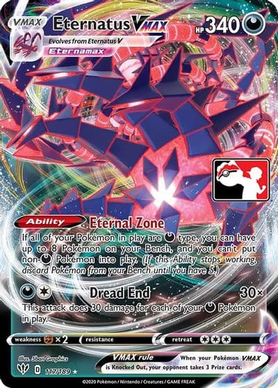 Eternatus VMAX Prize Pack Series Cards Pokemon card