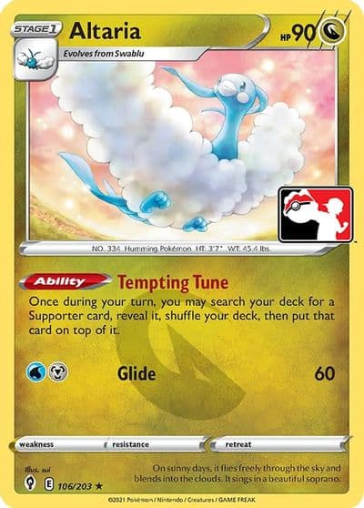 Altaria Prize Pack Series Cards Pokemon card
