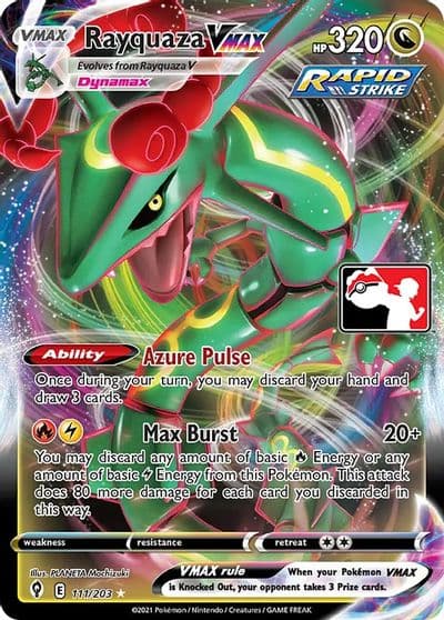 Rayquaza VMAX Prize Pack Series Cards Pokemon card
