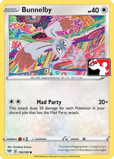 Bunnelby Prize Pack Series Cards Pokemon card