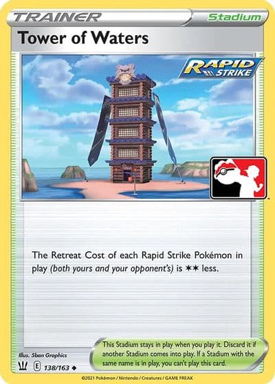 Tower of Waters Prize Pack Series Cards Pokemon card