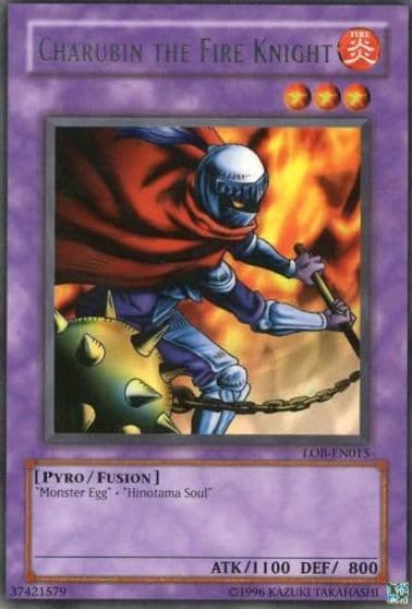 Charubin the Fire Knight Legend of Blue Eyes White Dragon (Worldwide English) Yu-Gi-Oh! card