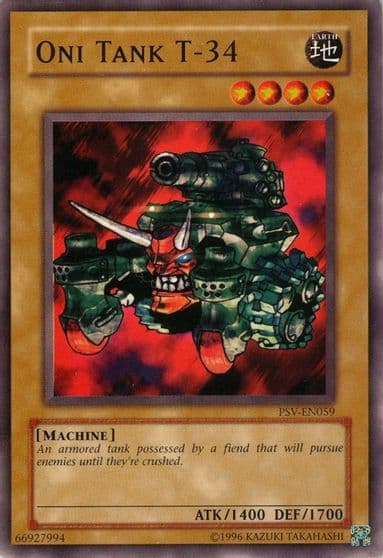 Oni Tank T 34 Pharaoh's Servant (Worldwide English) Yu-Gi-Oh! card