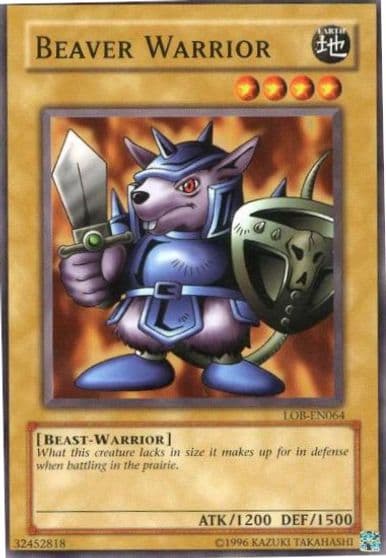 Beaver Warrior Legend of Blue Eyes White Dragon (Worldwide English) Yu-Gi-Oh! card