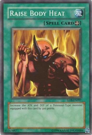 Raise Body Heat Legend of Blue Eyes White Dragon (Worldwide English) Yu-Gi-Oh! card
