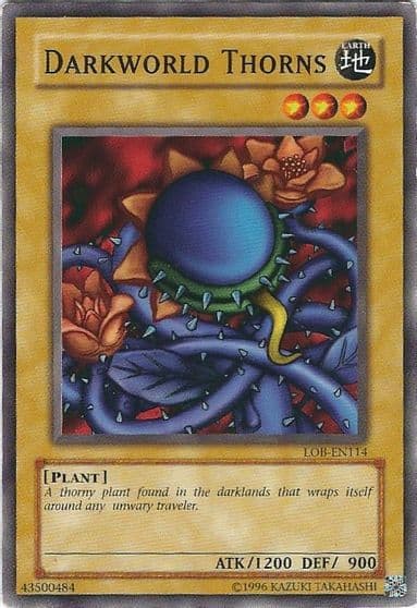 Darkworld Thorns Legend of Blue Eyes White Dragon (Worldwide English) Yu-Gi-Oh! card