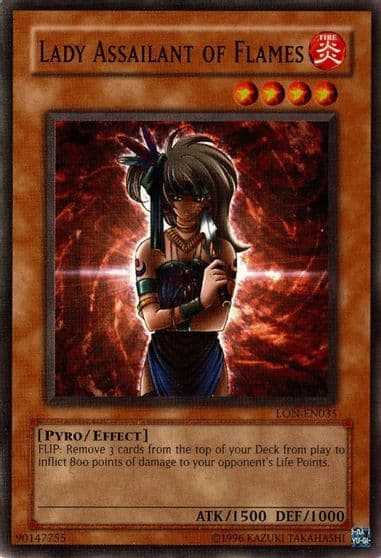 Lady Assailant of Flames Labyrinth of Nightmare (Worldwide English) Yu-Gi-Oh! card