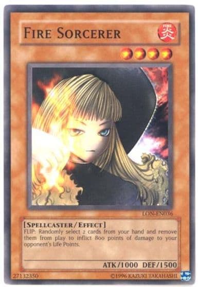 Fire Sorcerer Labyrinth of Nightmare (Worldwide English) Yu-Gi-Oh! card