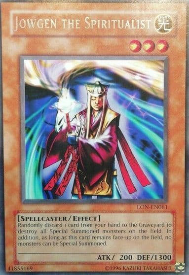 Jowgen the Spiritualist Labyrinth of Nightmare (Worldwide English) Yu-Gi-Oh! card