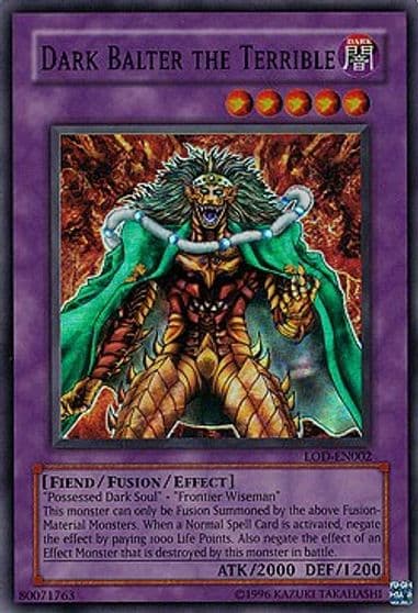 Dark Balter the Terrible Legacy of Darkness (Worldwide English) Yu-Gi-Oh! card
