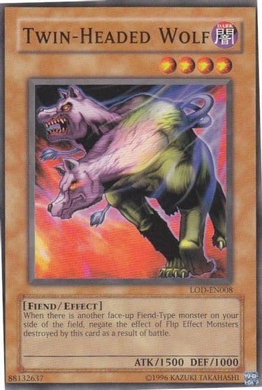 Twin Headed Wolf Legacy of Darkness (Worldwide English) Yu-Gi-Oh! card