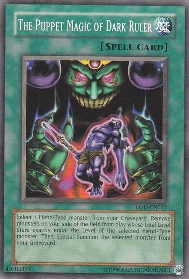 The Puppet Magic of Dark Ruler Legacy of Darkness (Worldwide English) Yu-Gi-Oh! card