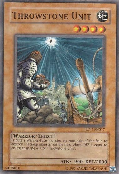 Throwstone Unit Legacy of Darkness (Worldwide English) Yu-Gi-Oh! card