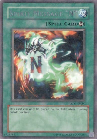 Spirit Message N Labyrinth of Nightmare (Worldwide English) Yu-Gi-Oh! card
