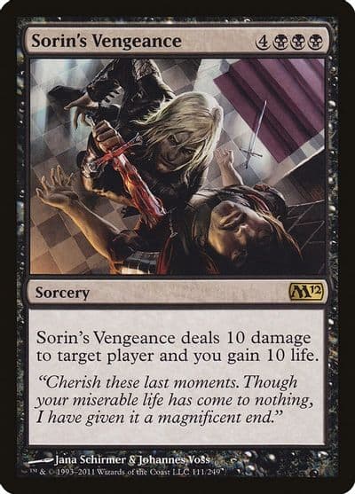 Sorins Vengeance Magic 2012 (M12) Magic card
