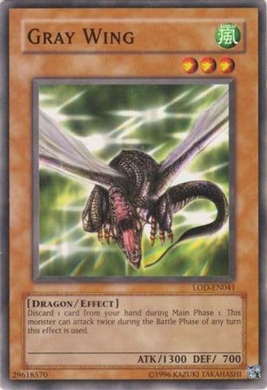 Gray Wing Legacy of Darkness (Worldwide English) Yu-Gi-Oh! card
