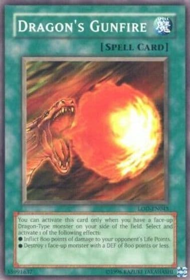 Dragons Gunfire Legacy of Darkness (Worldwide English) Yu-Gi-Oh! card