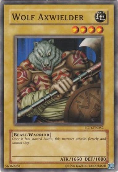 Wolf Axwielder Legacy of Darkness (Worldwide English) Yu-Gi-Oh! card