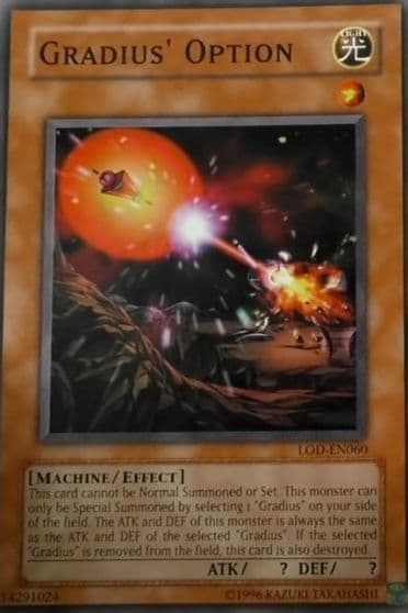 Gradius Option Legacy of Darkness (Worldwide English) Yu-Gi-Oh! card