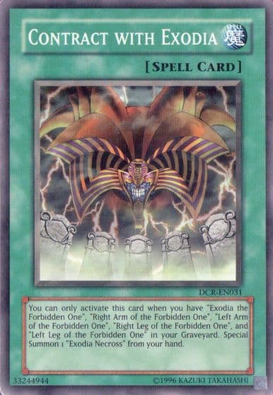 Contract with Exodia Dark Crisis (Worldwide English) Yu-Gi-Oh! card
