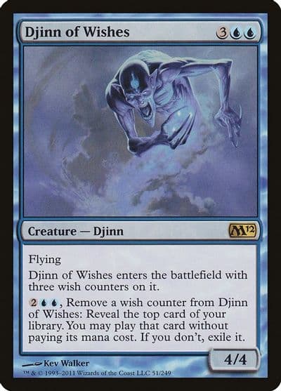 Djinn of Wishes Magic 2012 (M12) Magic card
