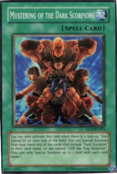 Mustering of the Dark Scorpions Dark Crisis (Worldwide English) Yu-Gi-Oh! card