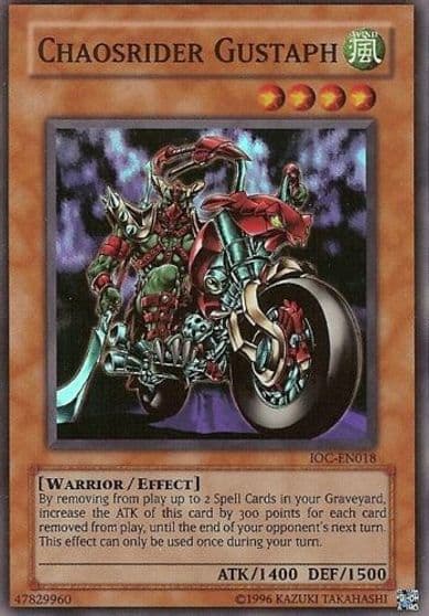 Chaosrider Gustaph Invasion of Chaos (Worldwide English) Yu-Gi-Oh! card