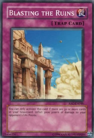 Blasting the Ruins Invasion of Chaos (Worldwide English) Yu-Gi-Oh! card