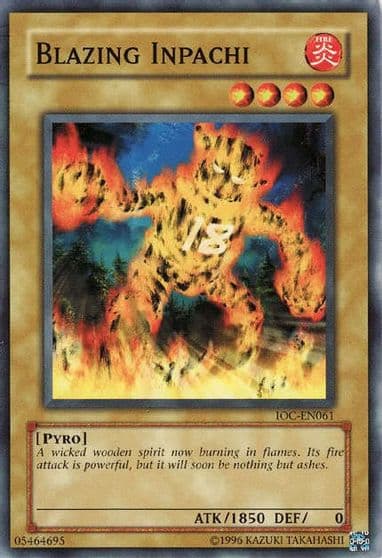 Blazing Inpachi Invasion of Chaos (Worldwide English) Yu-Gi-Oh! card