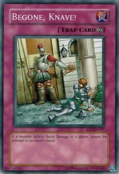 Begone Knave Invasion of Chaos (Worldwide English) Yu-Gi-Oh! card