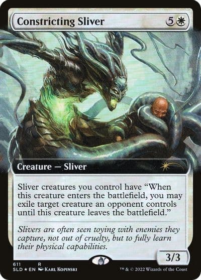 Constricting Sliver Extended Art Secret Lair Drop Series Magic card