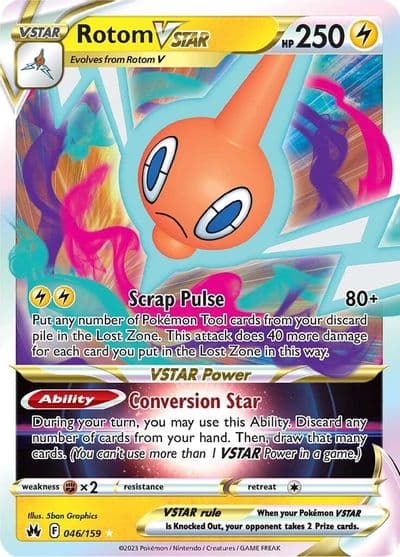 Rotom VSTAR SWSH: Crown Zenith Pokemon card