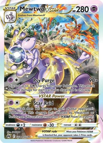 Mewtwo VSTAR SWSH: Crown Zenith: Galarian Gallery Pokemon card