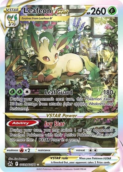 Leafeon VSTAR SWSH: Crown Zenith: Galarian Gallery Pokemon card