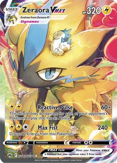Zeraora VMAX SWSH: Crown Zenith: Galarian Gallery Pokemon card