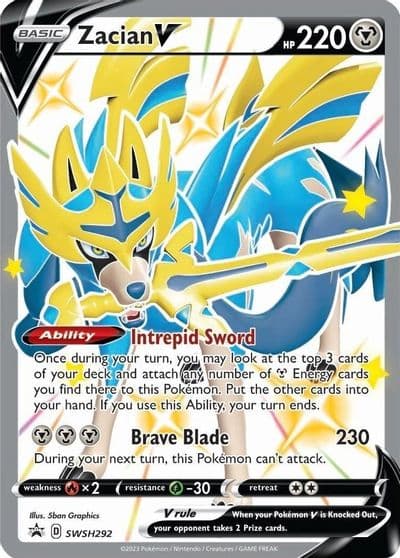 Zacian V (Shiny) - SWSH292 SWSH: Sword & Shield Promo Cards Pokemon card