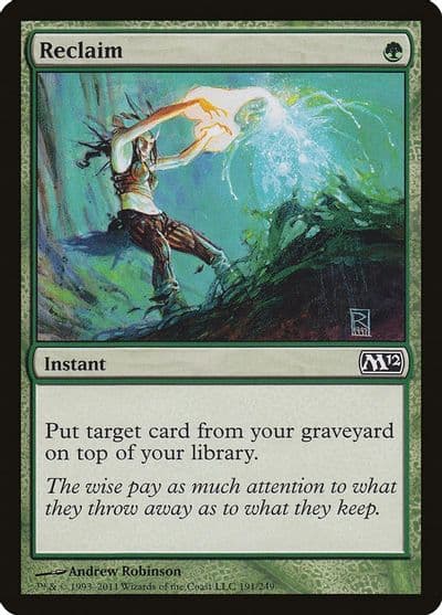 Reclaim Magic 2012 (M12) Magic card