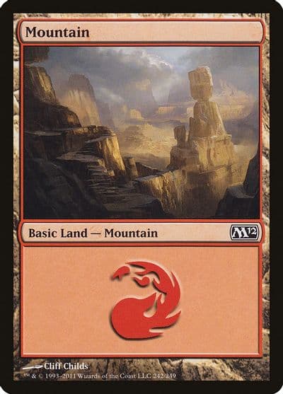Mountain 242 Magic 2012 (M12) Magic card
