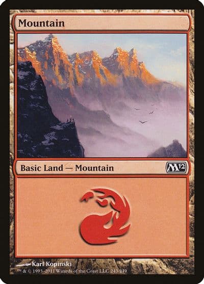 Mountain 243 Magic 2012 (M12) Magic card