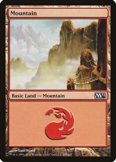 Mountain 245 Magic 2012 (M12) Magic card