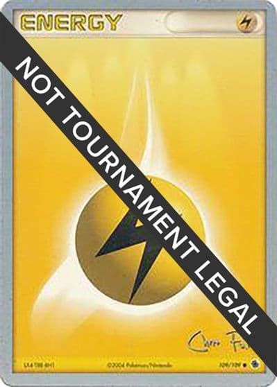 Lightning Energy - 2004 (Chris Fulop) World Championship Decks Pokemon card