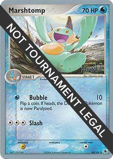 Marshtomp - 2004 (Reed Weichler) World Championship Decks Pokemon card
