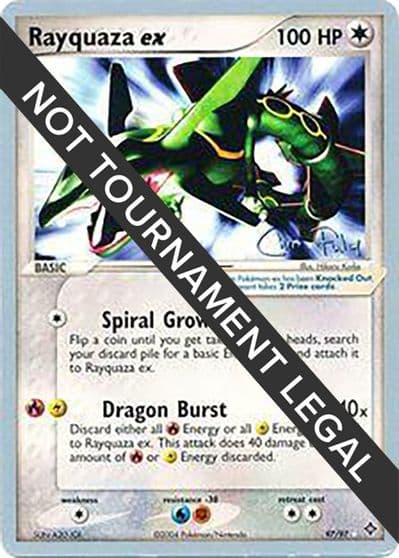 Rayquaza ex - 2004 (Chris Fulop) World Championship Decks Pokemon card