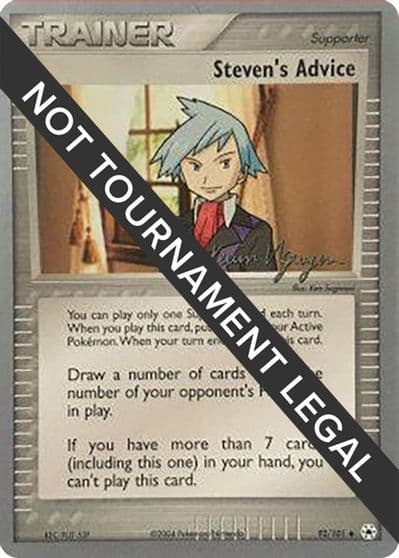 Steven's Advice - 2004 (Kevin Nguyen) World Championship Decks Pokemon card