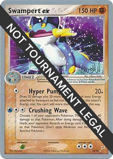 Swampert ex - 2004 (Reed Weichler) World Championship Decks Pokemon card